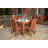Evelynn 4 - Person Wood Patio Dining Set with Square Table