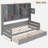 All-in-one Wooden Daybed With 2 Drawers, Cabinets And Shelves-658841840-658841841