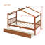 Lit simple en bois avec tiroirs, noyer-1012408813