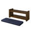 Banc d'appoint moderne 40 "avec range-chaussures et rangement - neutre et pratique pour un usage quotidien-1536289212