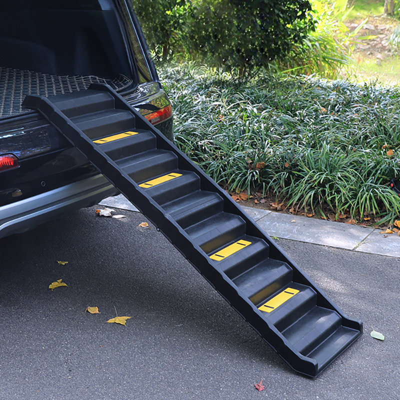 Middlefield Foldable Pet Stairs Dog Climbing Ladders, Black