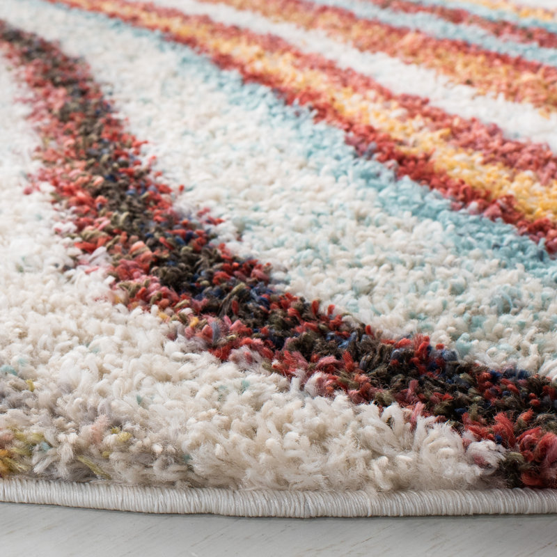 Araud Performance Abstract Rug, Round 6'7"