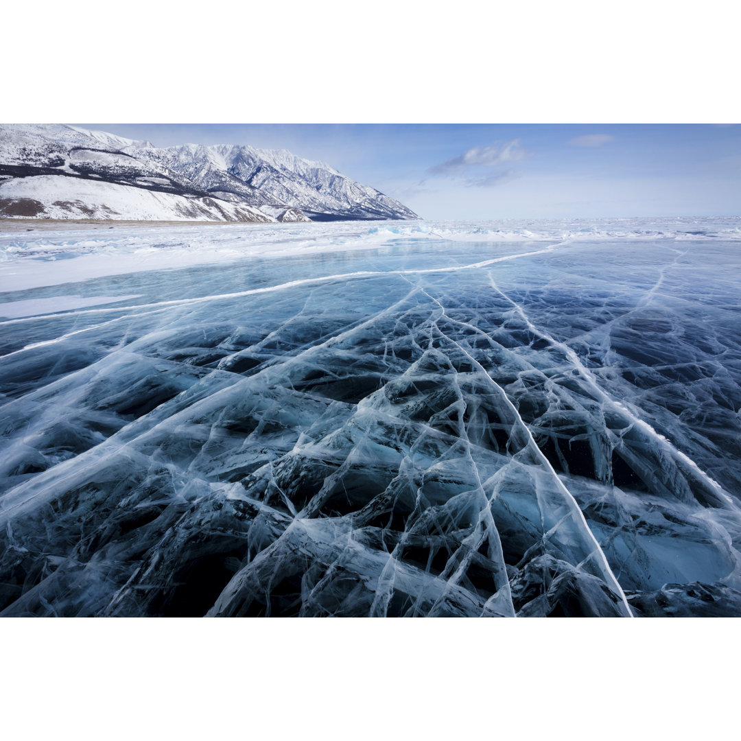 Frozen Baikal Lake - Wrapped Canvas Print