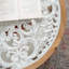 Table basse ronde en bois avec tablette