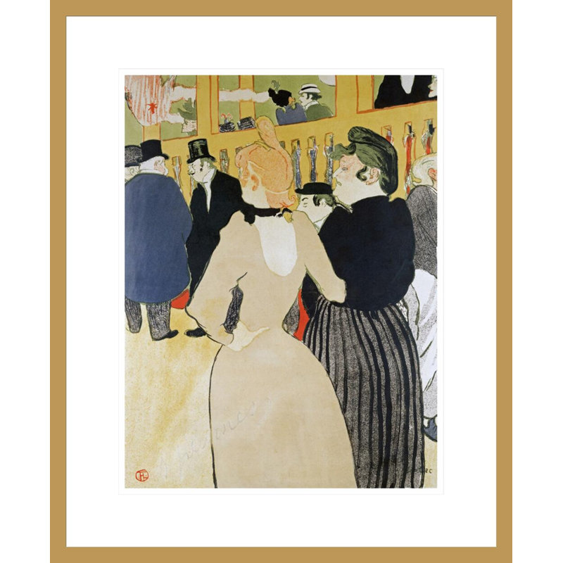 Au Moulin Rouge. «La Gouloue and Her Sister» par Henri de Toulouse-Lautrec, impression giclée encadrée