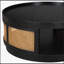 Table basse Mid-Century ronde en rotin avec rotin PE, tablette spacieuse pour le salon, design élégant et fonctionnel-1254010296