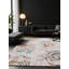 Tapis gris soyeux et moelleux-101423459