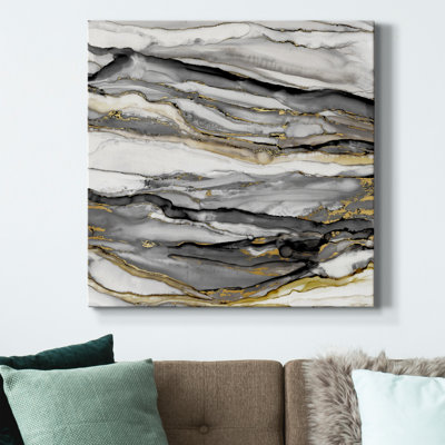Marbled Gold II-Premium Gallery Wrapped Canvas - Ready To Hang