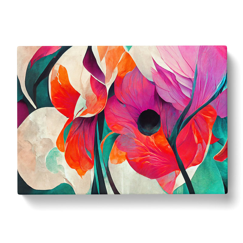 Floral Abstract Vol.6 - Wrapped Canvas, 50cm H x 76cm W x 3cm D