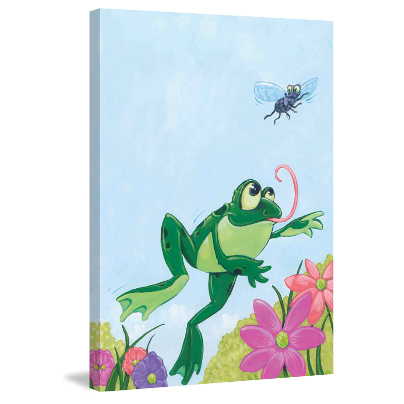 'Frog' Print on Wrapped Canvas, 45" H x 30" W
