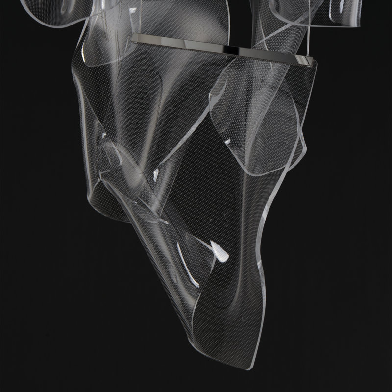 Rosamund 24 - Light LED Cluster Pendant, Brushed Gunmetal, 24, 35