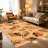 1PC Vintage Tropical Palm Monstera Leaf Floral Print area rugs for Living Room, Soft and Comfortable, All-season, easy-care, machine washable Indoor floor mat, ideal for dining room, bedroom, kitchen, Home Decor, Outdoor Decor.-1734900820