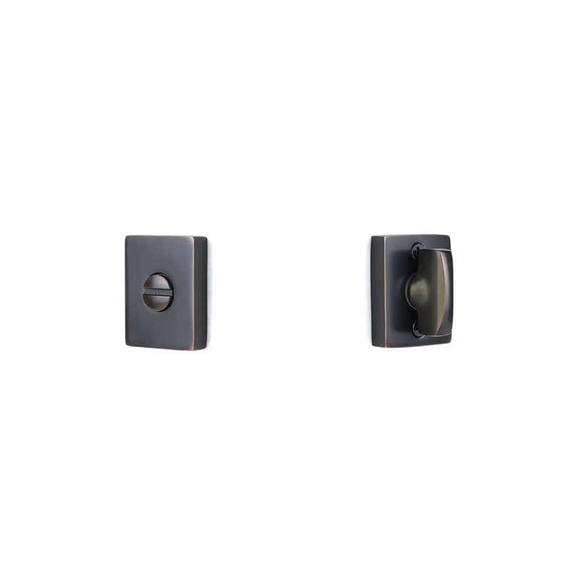 Jeu de serrures d'intimité moderne avec finition plat noir, Bronze huilé
