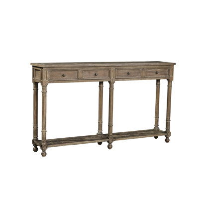 Belanger 57.25'' Solid Wood Console Table