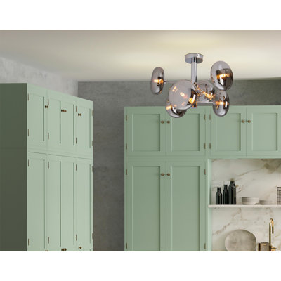 Azir Glass Semi Flush Mount