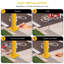 Safety Bollards 1 Pack, 48in Steel Bollard Posts with Anchor Bolts Yellow-125210429
