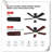 Museau Ceiling Fan with LED Lights-1680007390