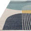 Blue Funky Modern Easy To Clean Abstract Rug For Dining Room-933043868-933043869