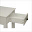Table basse avec 1 tiroir et finition blanche Bertie Tablette de rangement, facile à assembler Rangement polyvalent