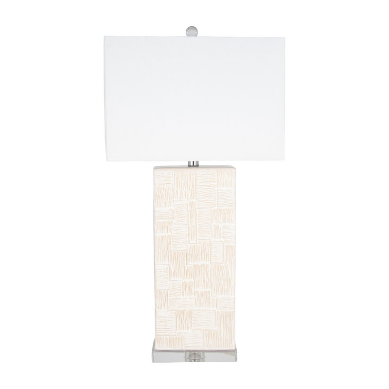 Jeevun 31" Textured Ceramic Table Lamp