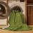 Machine Washable Solid Green Area Rug-1043674691
