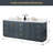 Gazsi 84" Free Standing Double Bathroom Vanity with Engineered Stone Top with Mirror-1253149598