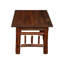 Table basse ouverte Appalachian Fireside Lodge - 24 po x 48 po - Plateau en bois de grange-16221520