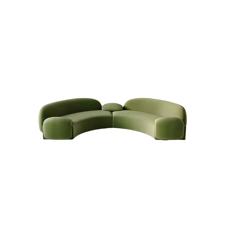 Semi-circular  arc negotiating sofa