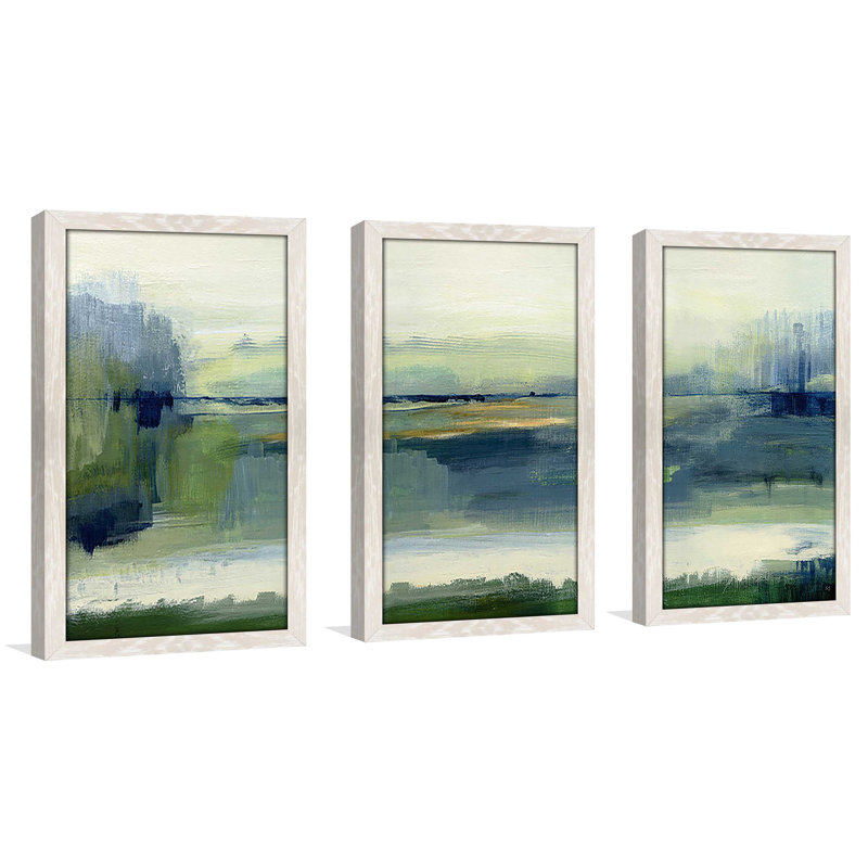 «Glistening Meadow», reproduction sur acrylique 3 pièces, H 25,5 po x l 40,5 po x P 1 po