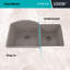 Évier de cuisine 32 po x 20 po en quartz platine, évier à double cuve 70/30, évier encastré, évier encastré, évier de cuisine en granit-101427313