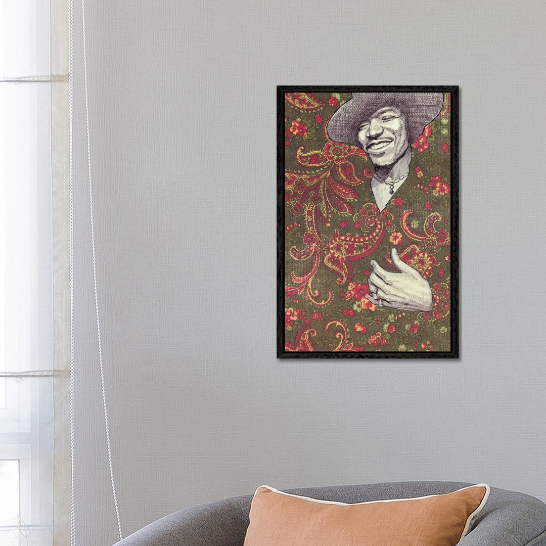 Hendrix von Jason Ratliff - Floater Frame Gallery-Wrapped Canvas Giclée on Canvas