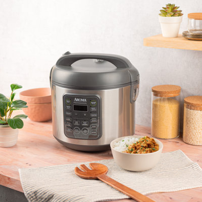 AROMA® Professional Digital Rice Cooker, 10-Cup (Uncooked) / 20-Cup (Cooked), Multicooker, Slow Cooker, 5 Qt