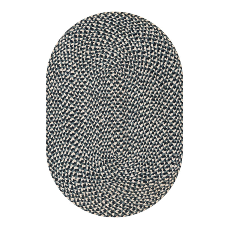 Tweed Braided Jute Rug, Oval 2" x 3'1"