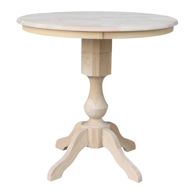 Table de salle à manger Garbacz, H 35,6 po x l 36 po x p 36 po, Prêt à finir / non fini