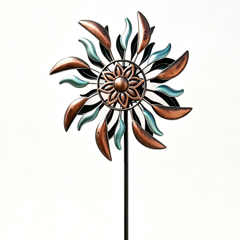 Brosse à vent en métal à deux tons Retro