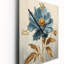 Horloge murale en fleurs avec anémone en fleurs rétro I - fleurs sauvages-1369691562