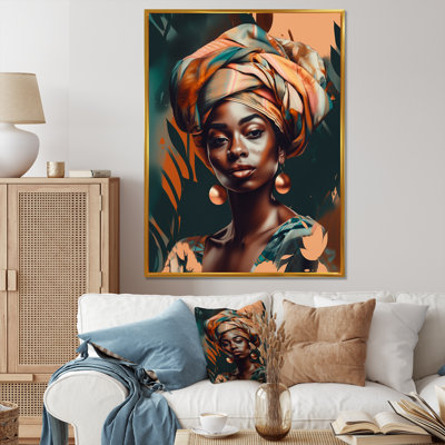 Femme africaine chromatique IV - salon art mural femme afro-américaine