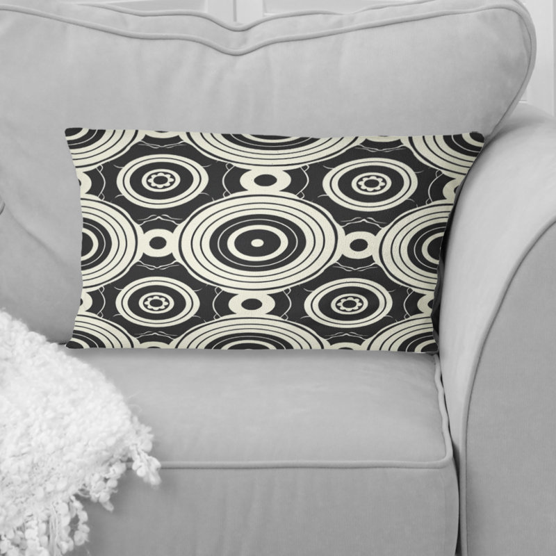 Coussin lombaire blanc Modern Octagon II - Modern