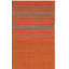 Tapis orange / rouge en coton tissé à plat Bokara Hills-44470612