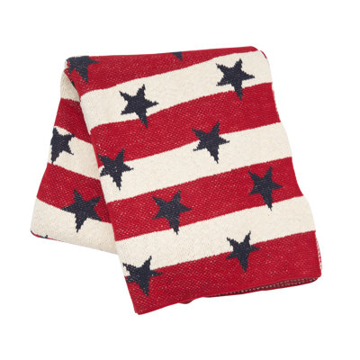 Stars And Stripes Patriotic Throw