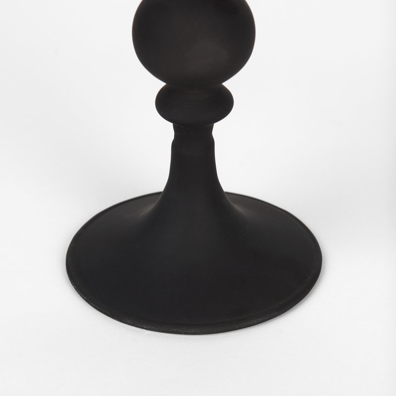 Bougeoir de table en métal Loudon, H 11,7 po x l 4 po x P 4 po