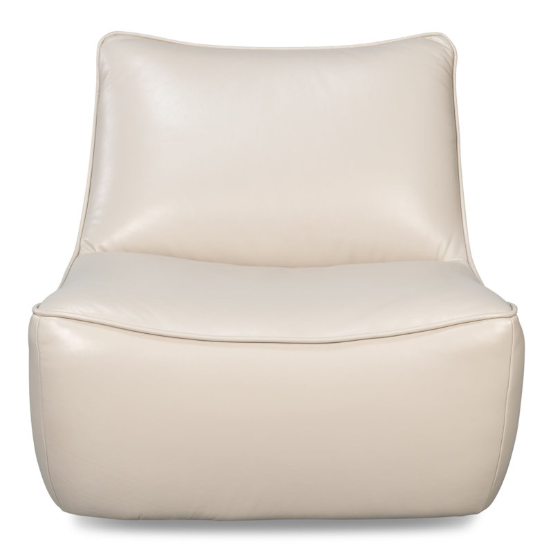 Kennett Swivel Armless Chair, Crystal White