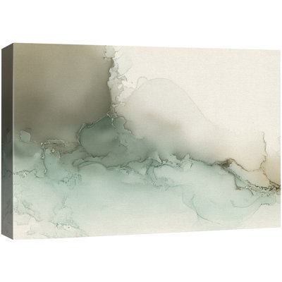 Minimalist Wash Abstract Design - Pictures Extra Large Framed Canvas Print Wall Art
