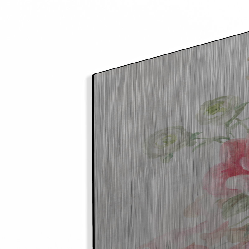 Art mural en métal «Sorbet Floret 4» par Danhui Nai, H 36 po x l 24 po
