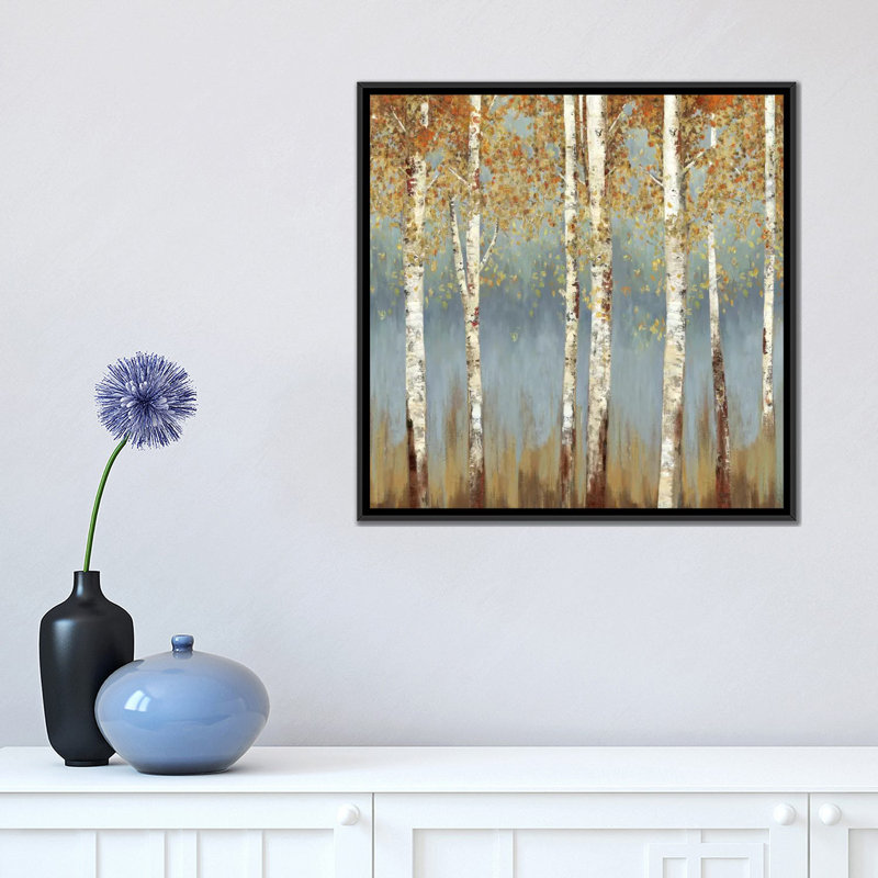 «Falling Embers III» par Allison Pearce, reproduction sur toile non encadrée, H 18 po x l 18 po x P 1,5 po, Pas de tapis