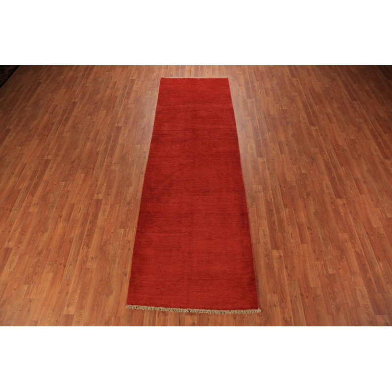 Handmade Gabbeh Modern Runner Rug 3x10