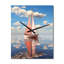 Horloge murale moderne avec voilier rose-223363861