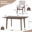 Ensembles de table de salle à manger peu encombrants, chaises en bois massif et rembourrées, style moderne pour la cuisine