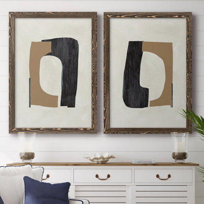 " Cardboard Cutouts I " 2 Piece Art Print