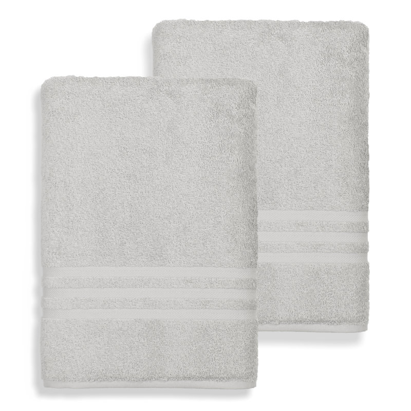 Drap de bain 2 pièces Denzi, gris